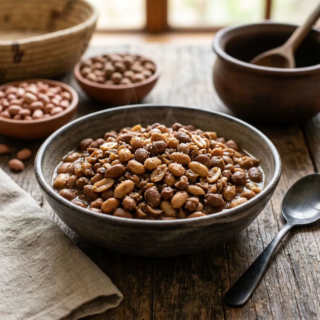 Mutakura - Peanut and Beans Dish from Zimbabwe