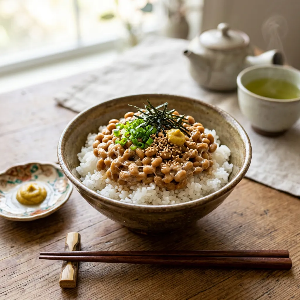 Natto With Rice