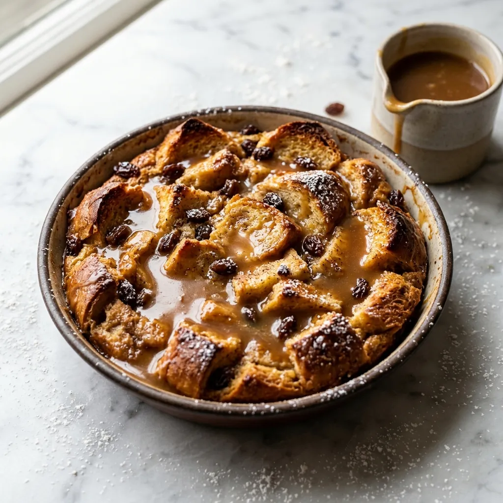 New Orleans Bread Pudding With Whiskey Sauce