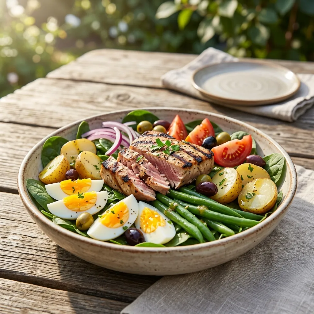Niçoise Tuna Salad With Dijon Dressing