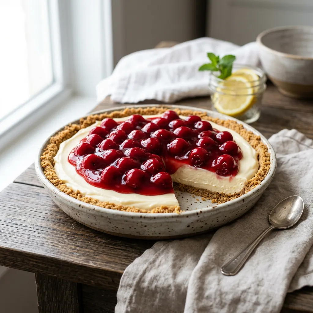 No-Bake Cherry Cream Cheese Dessert