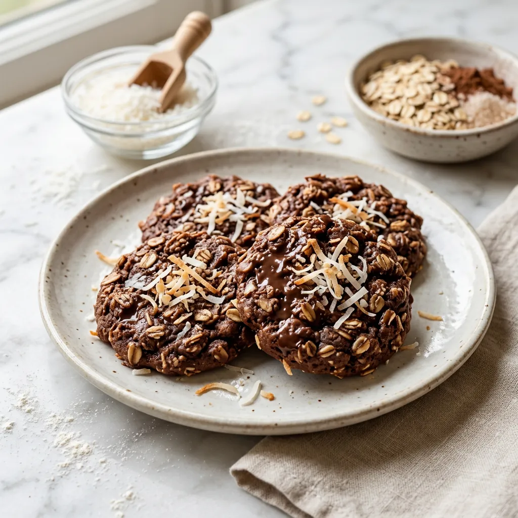 No-Bake Chocolate Coconut Cookies