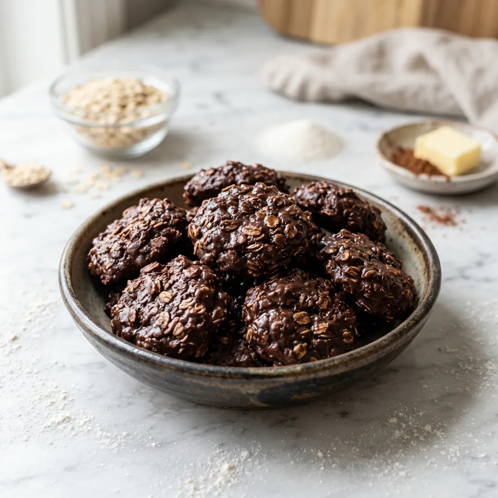 No Bake Cookies (Without Peanut Butter)