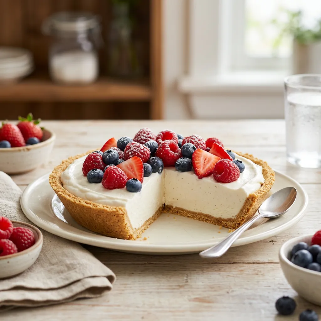 No-Bake Yogurt and Cool Whip Pie