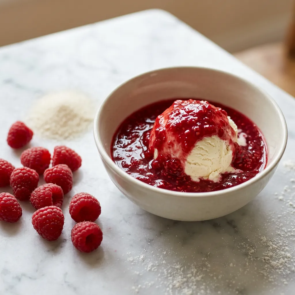 No-Cook Raspberry Sauce Recipe
