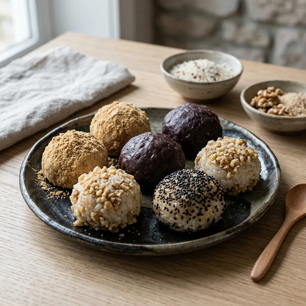 Ohagi (Botamochi) Japanese Sweet Rice Balls