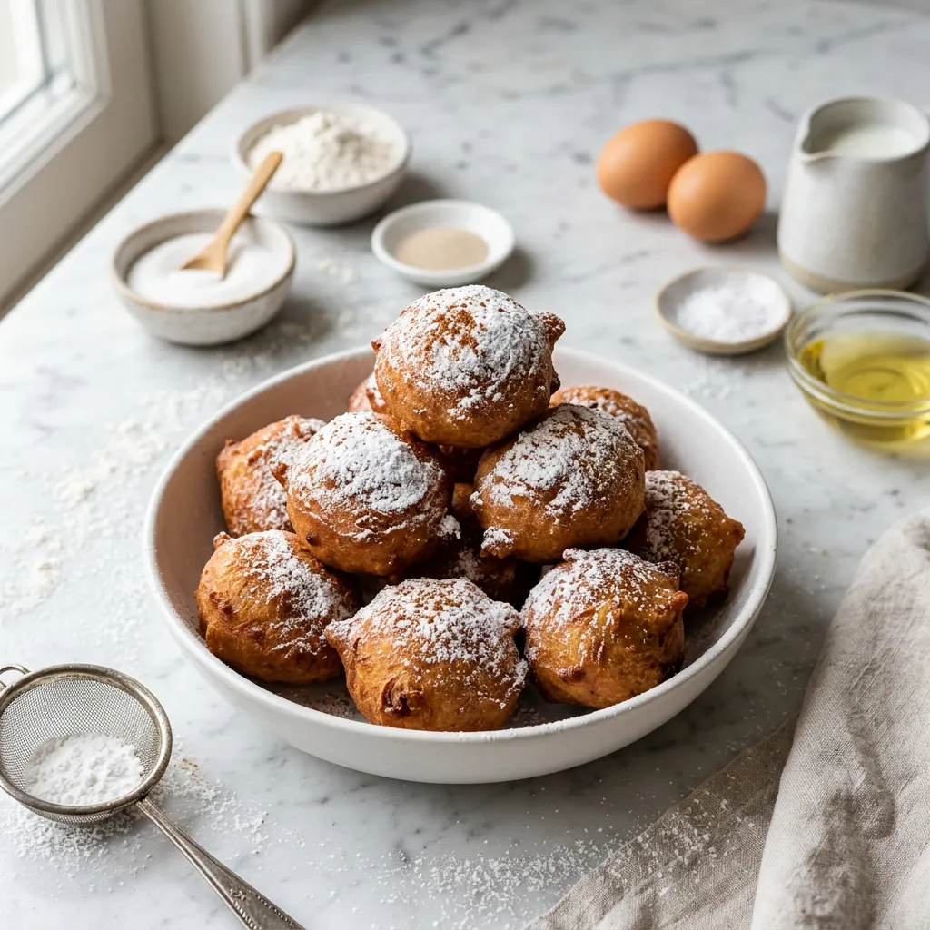 Old-Fashioned Dutch Doughnuts (Oliebollen)