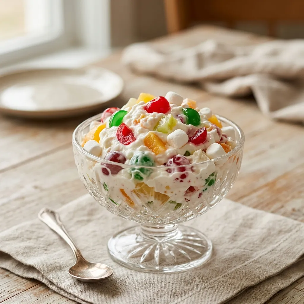 Old-Fashioned Frozen Fruit Salad Recipe