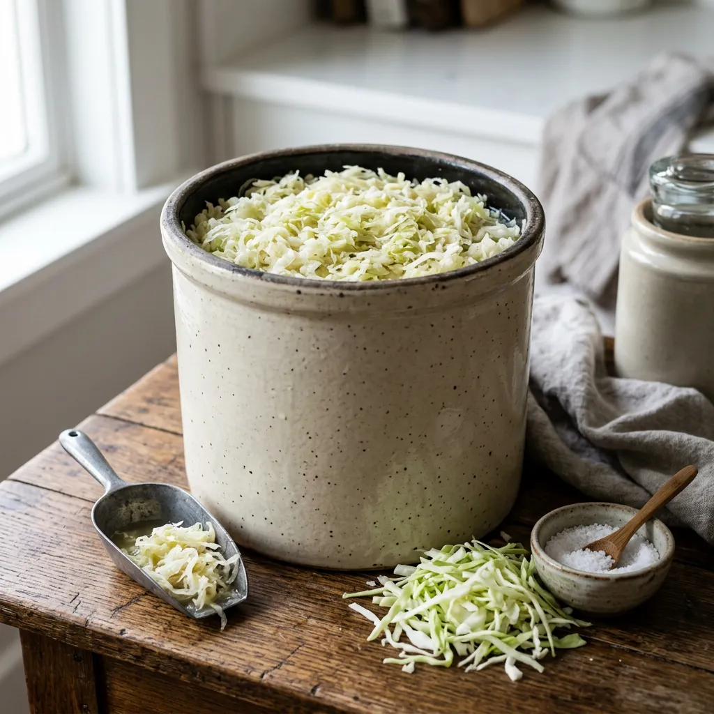 Old-Fashioned Homemade Sauerkraut
