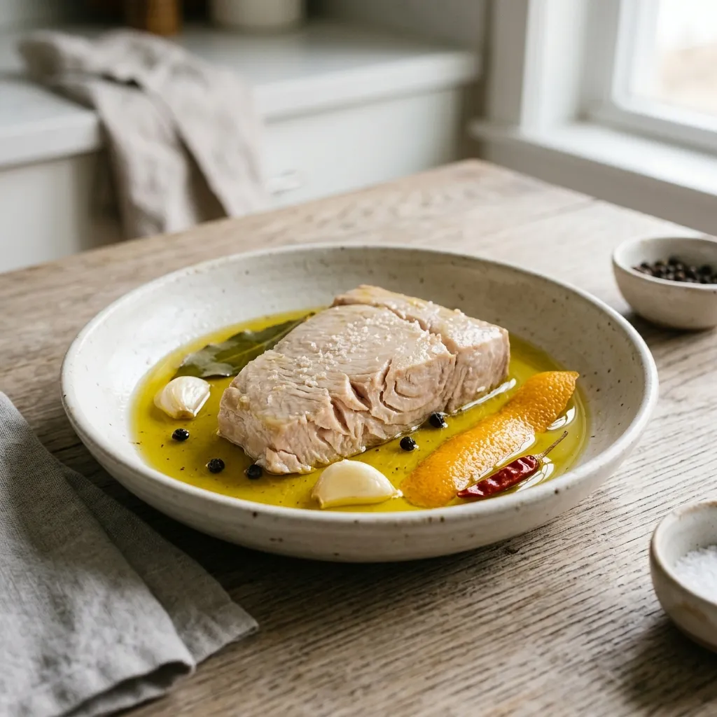 Olive Oil-Poached Albacore Tuna