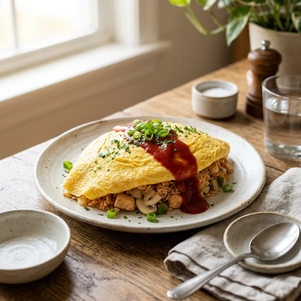 Omurice: Japanese Fried Rice Omelet