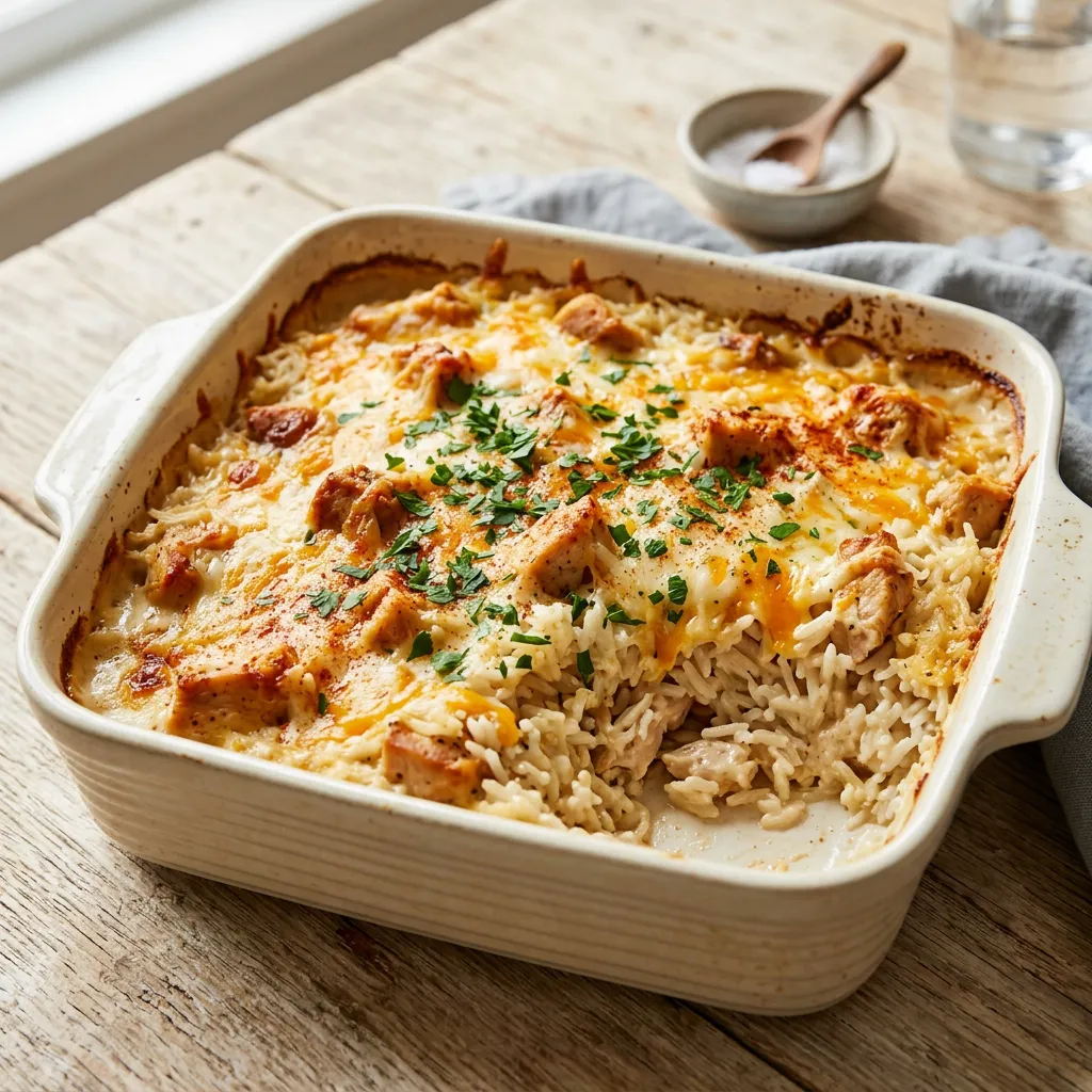 One-Dish Chicken and Rice Casserole