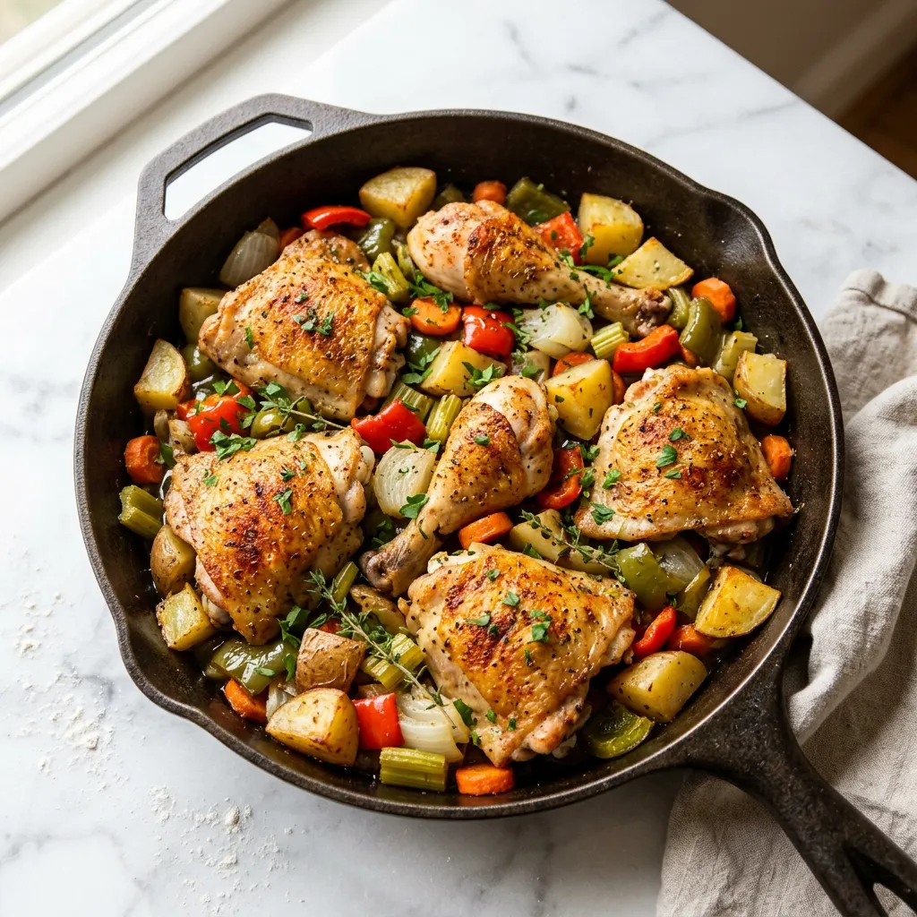 One-Pan Baked Chicken Dinner