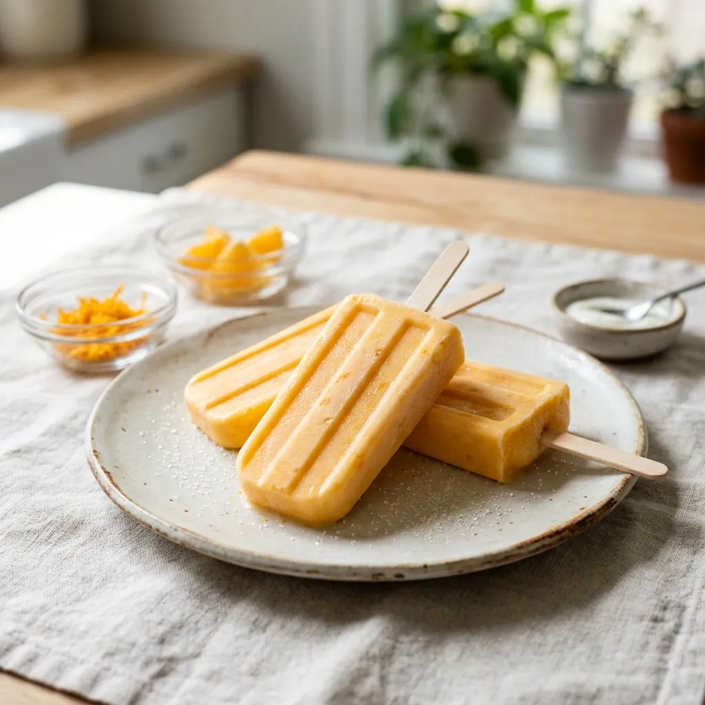 Orange and Cream Popsicles
