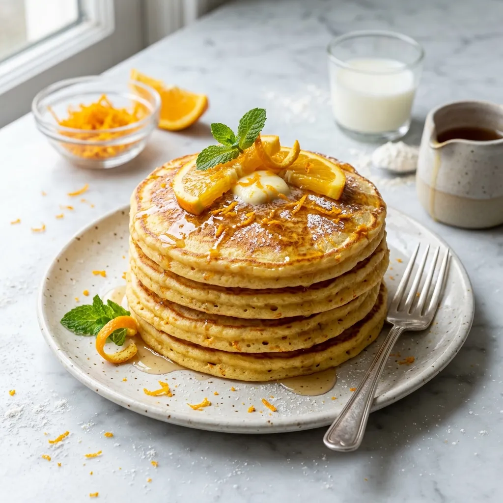 Orange Buttermilk Pancakes