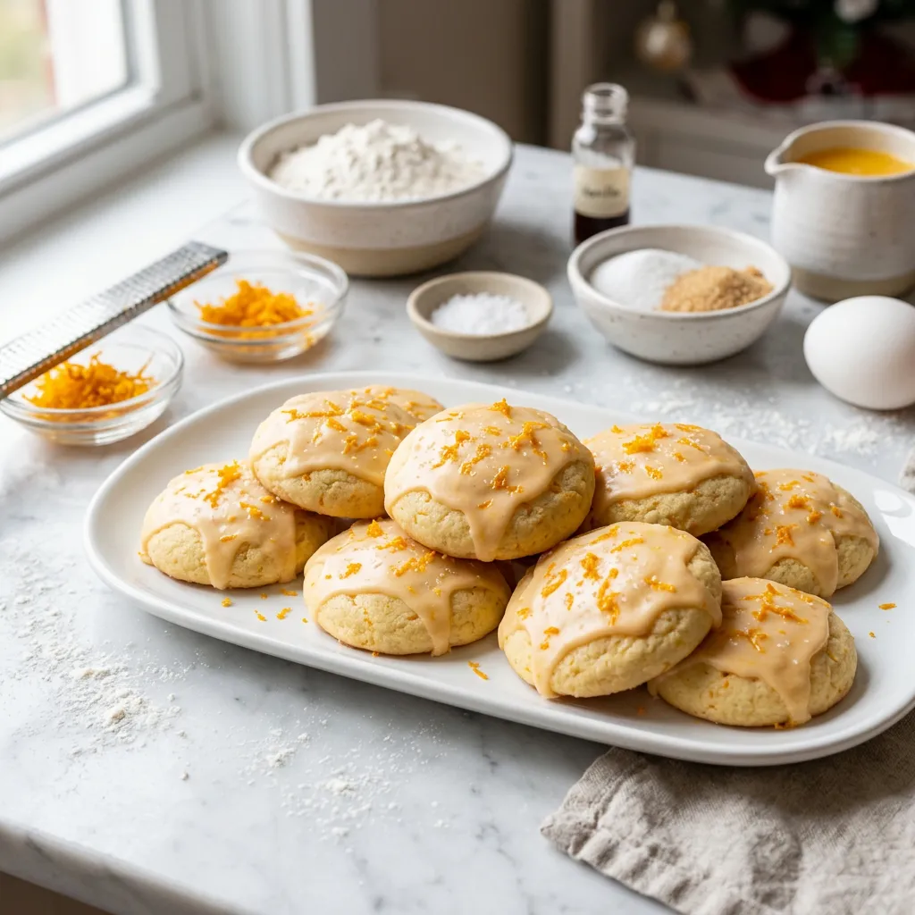 Orange Cookies With Glaze Recipe