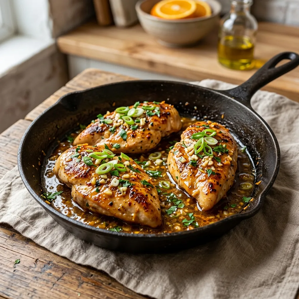 Orange-Garlic Chicken Breasts