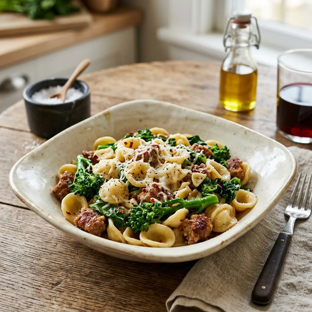 Orecchiette with Sausage and Broccoli Rabe