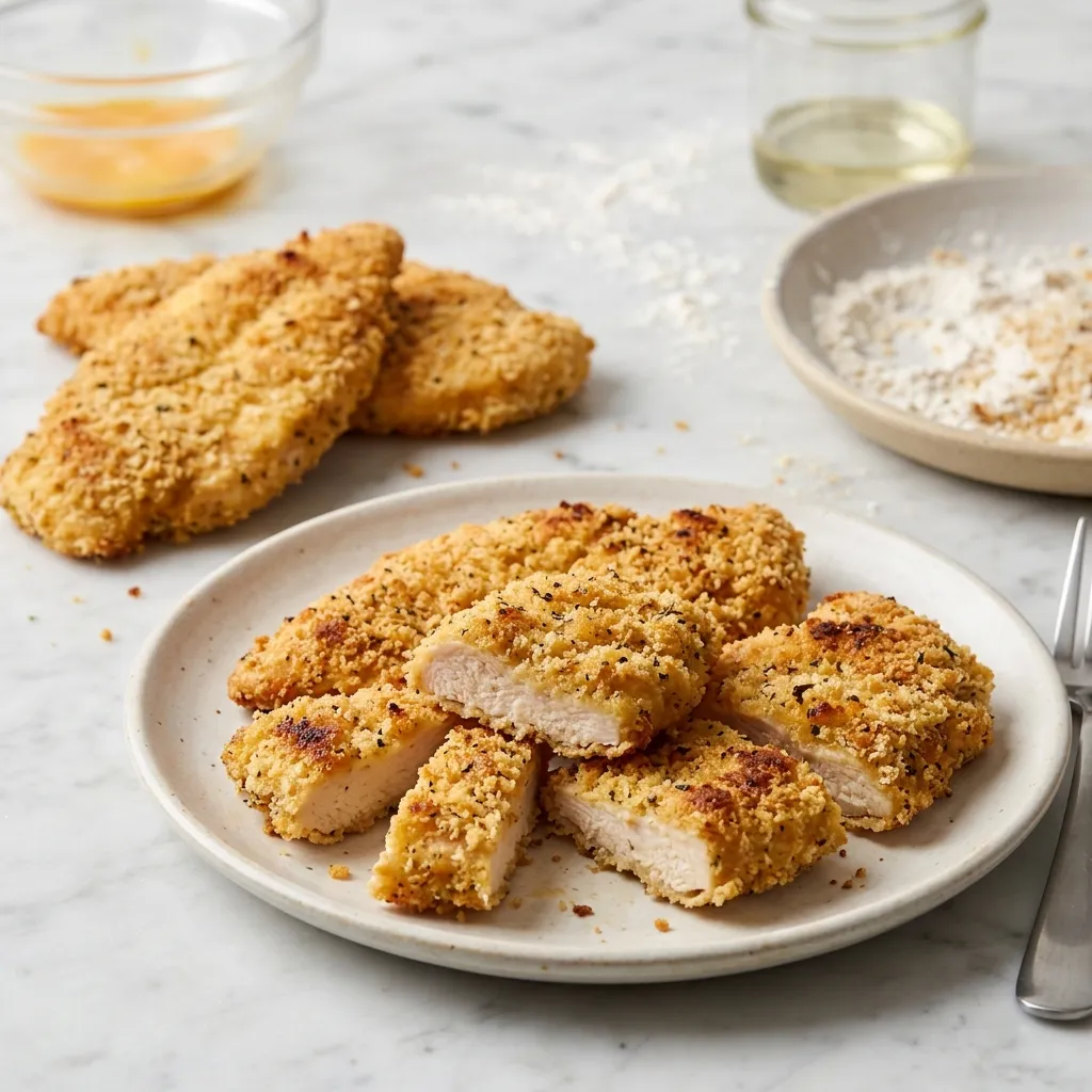 Oven-Baked Breaded Chicken Breasts