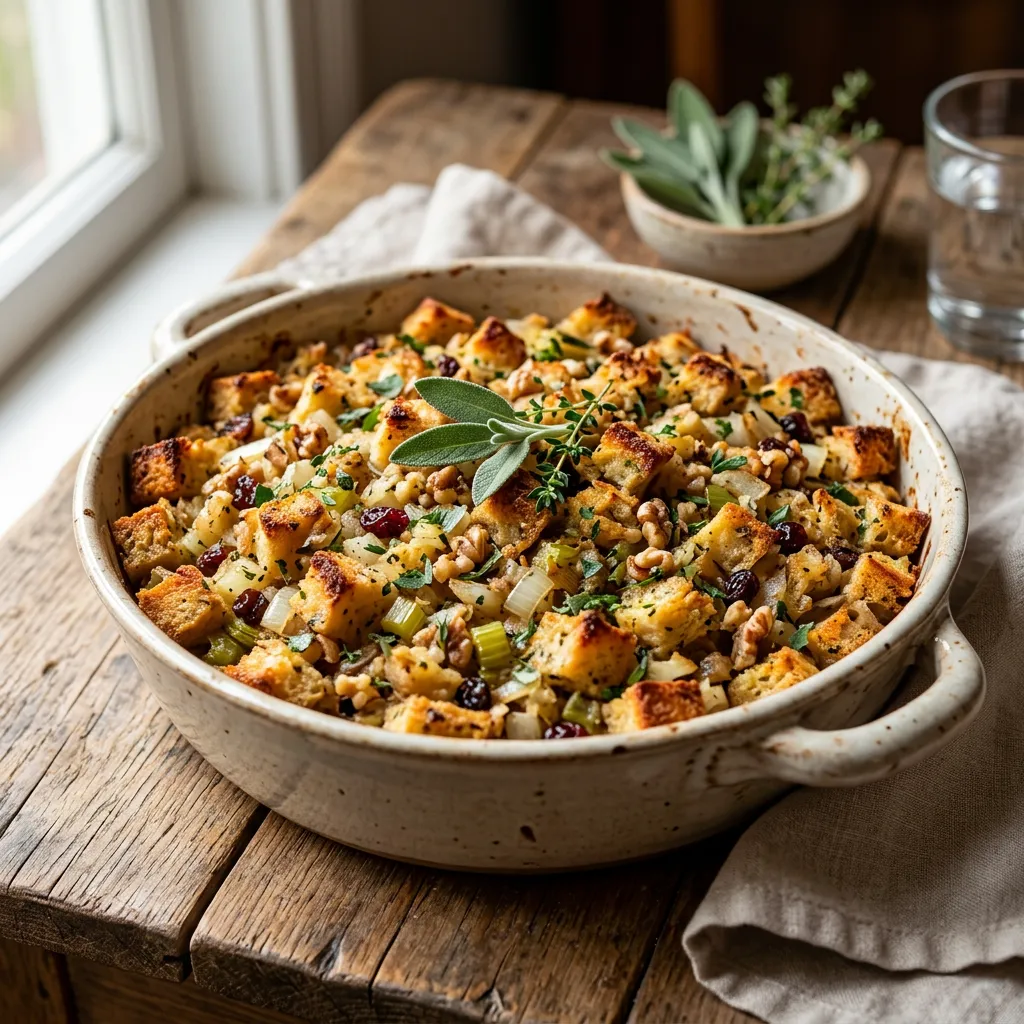 Oven-Baked Stuffing With Fresh Sage Recipe