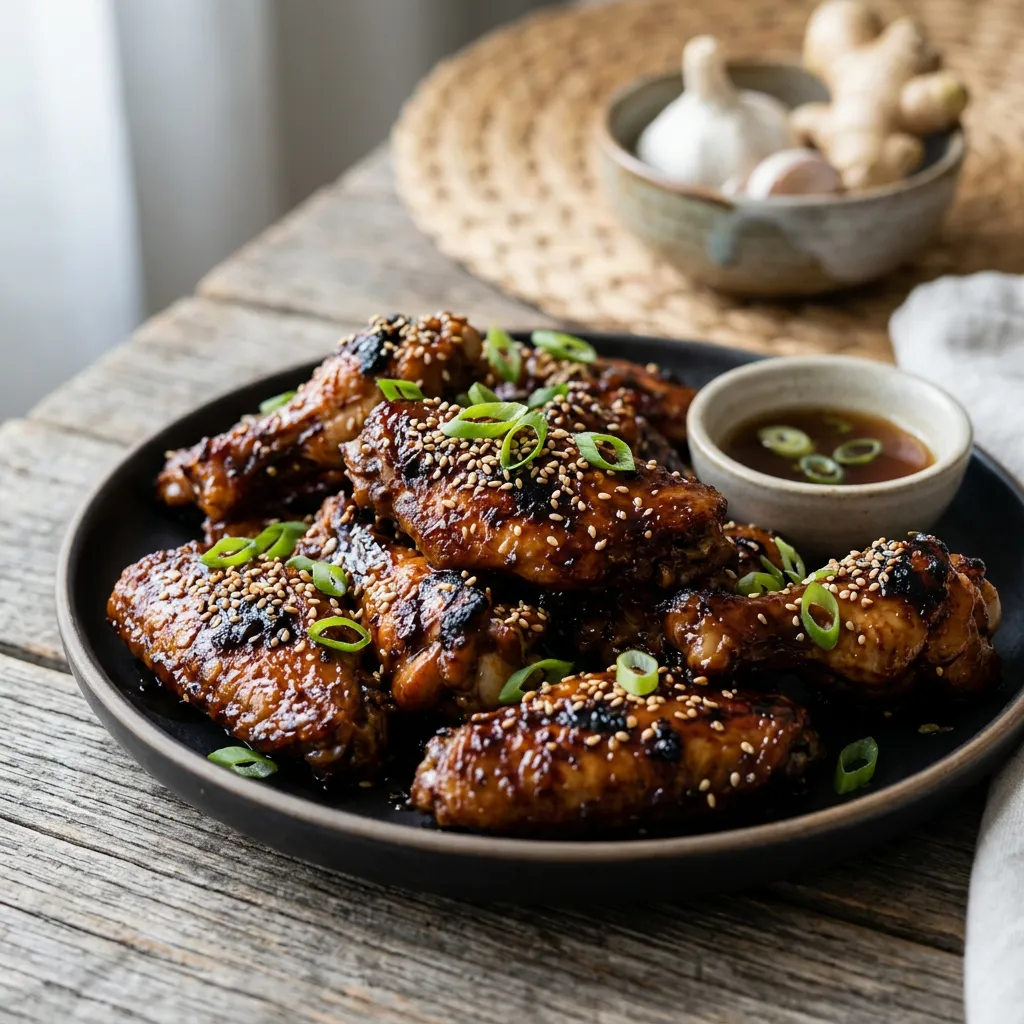 Oven-Baked Teriyaki Chicken Wings