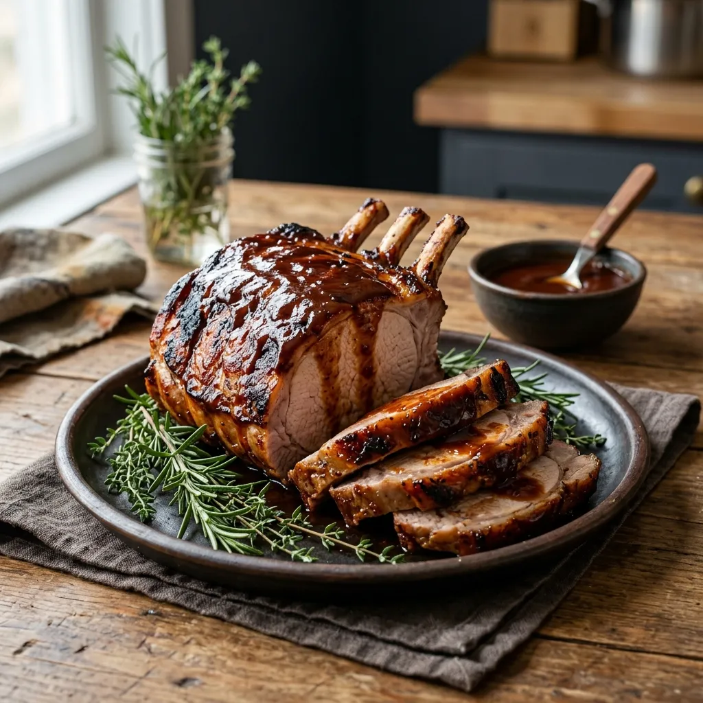 Oven Barbecued Pork Loin Roast