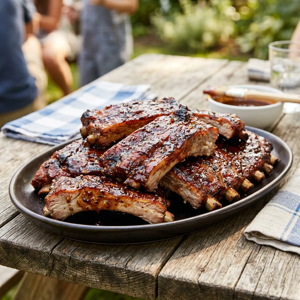 Oven-Barbecued Pork Spareribs Recipe