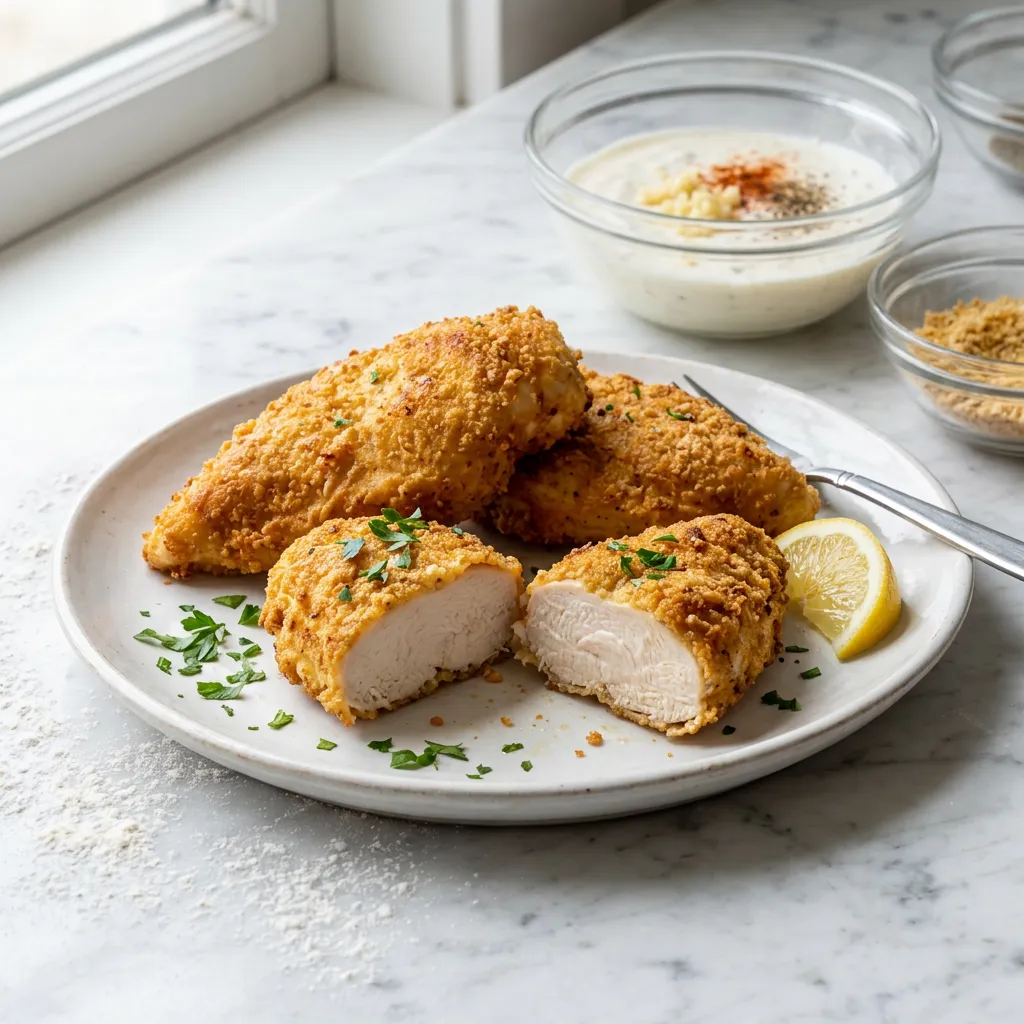 Oven-Fried Chicken With Sour Cream