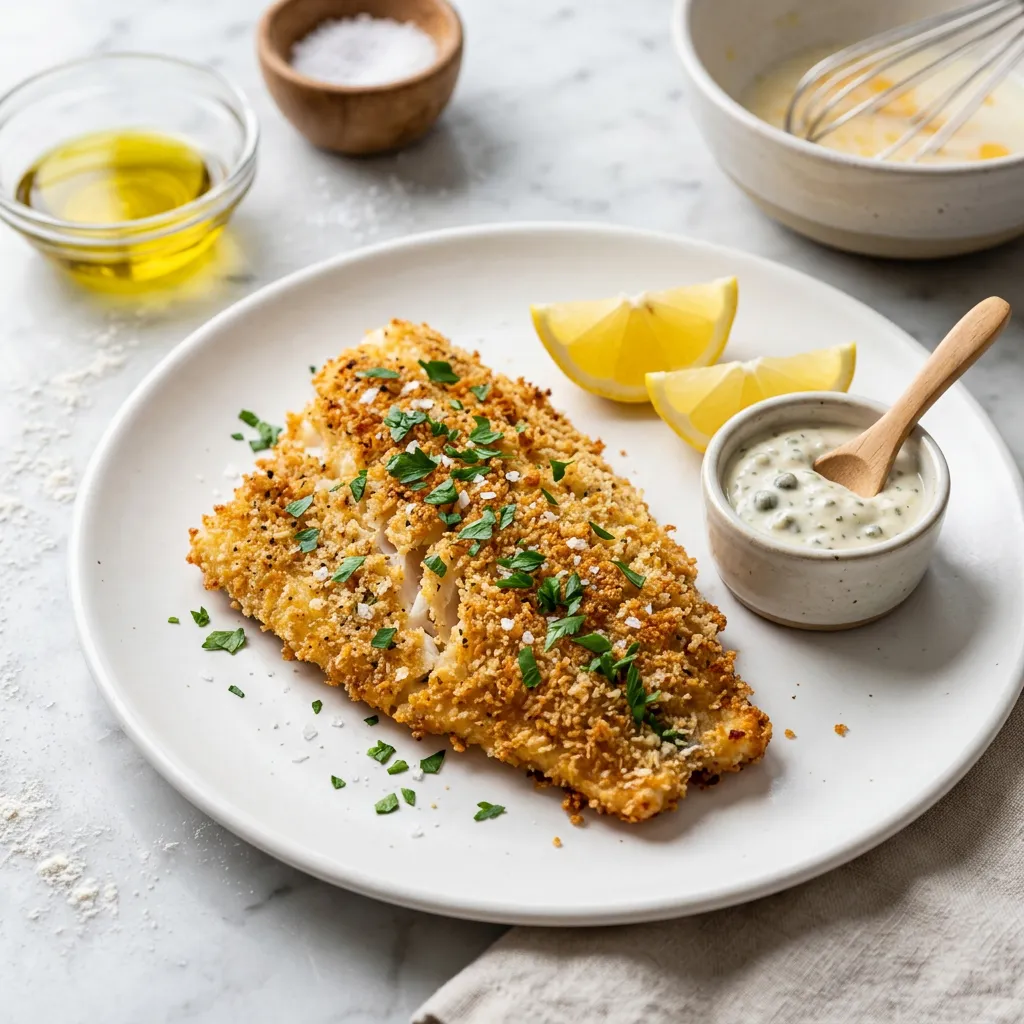 Oven Fried Haddock Fillets