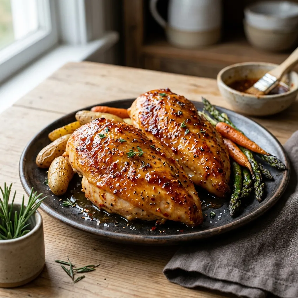 Oven-Roasted Chicken With Pepper Jelly Glaze