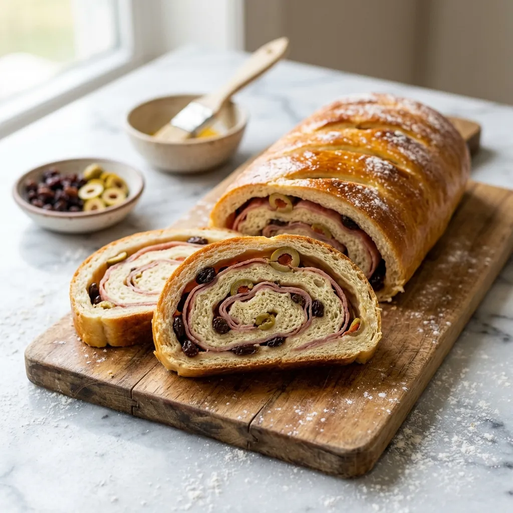Pan de Jamón (Venezuelan Ham and Olive Bread)