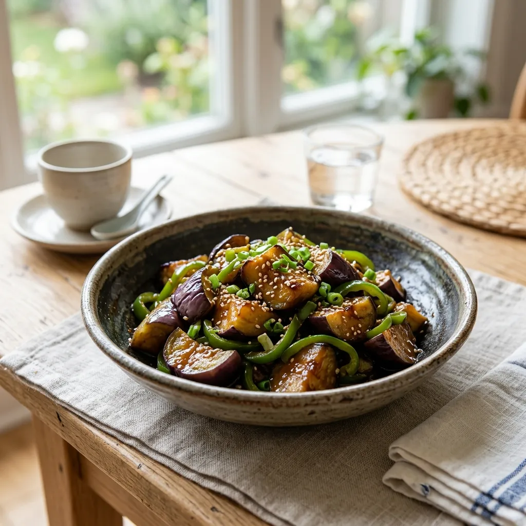 Pan-Fried Eggplant With Miso