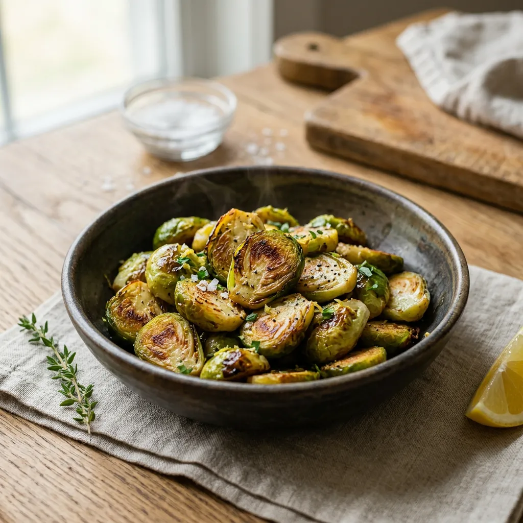 Pan-Seared Brussels Sprouts
