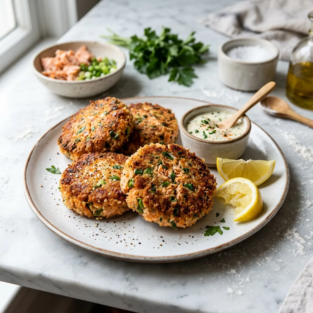 Panko-Crusted Salmon Cakes