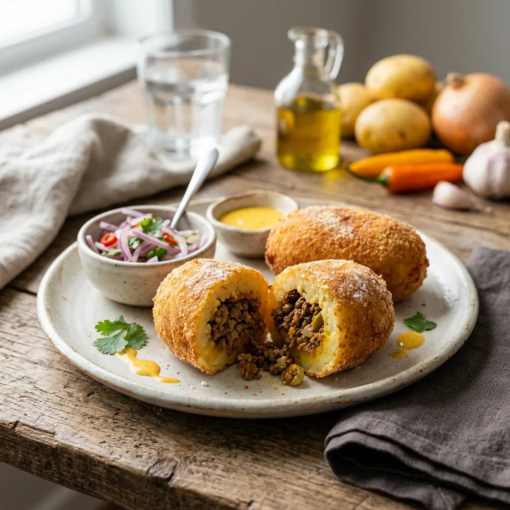 Papa Rellena (Peruvian Stuffed Potatoes)