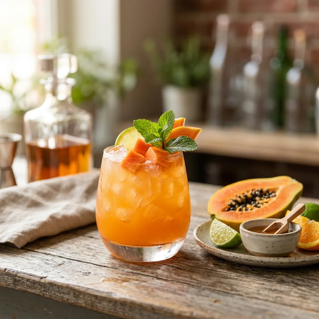 Papaya Smash Cocktail