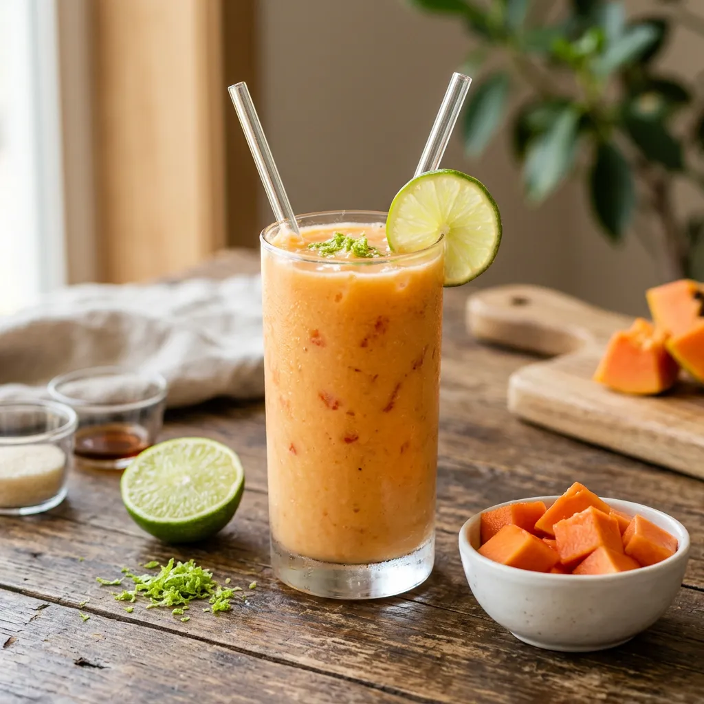 Papaya Smoothie (Batida de Lechosa)