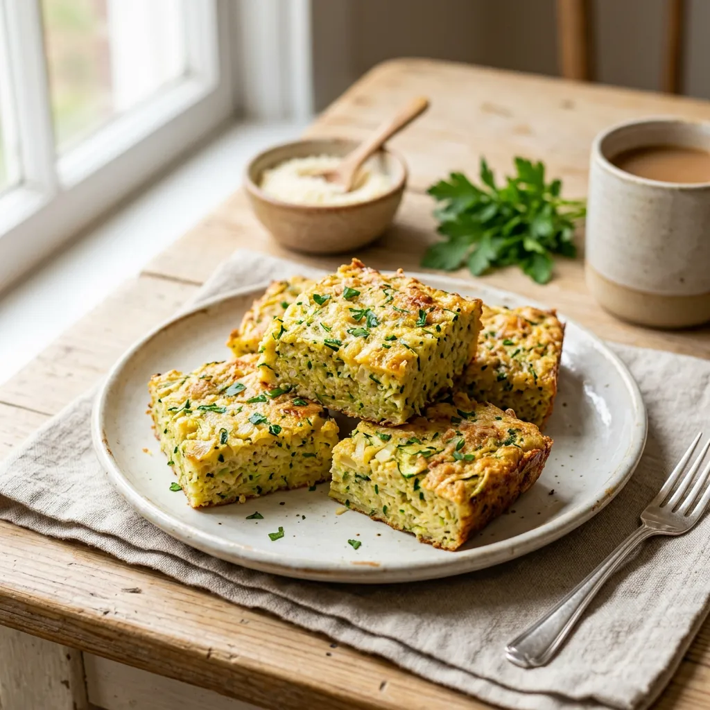 Parmesan Zucchini Squares