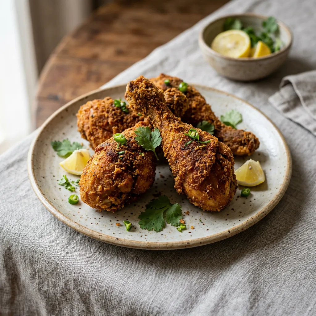 Parsi Chicken Farcha (Parsi-Style Indian Fried Chicken)
