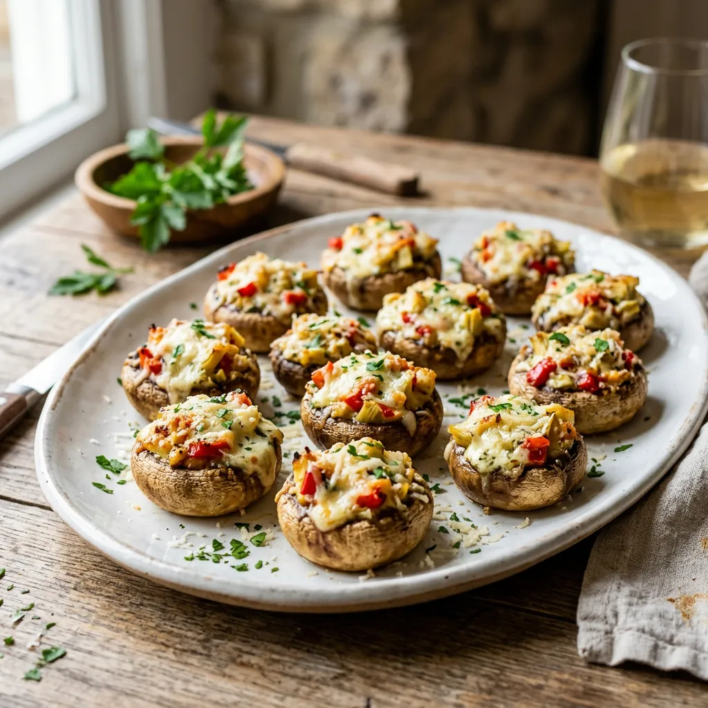 Party Food: Boursin Stuffed Mushrooms