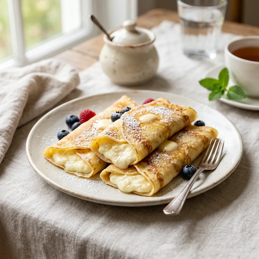 Passover Cheese Blintzes (Dairy, Passover)