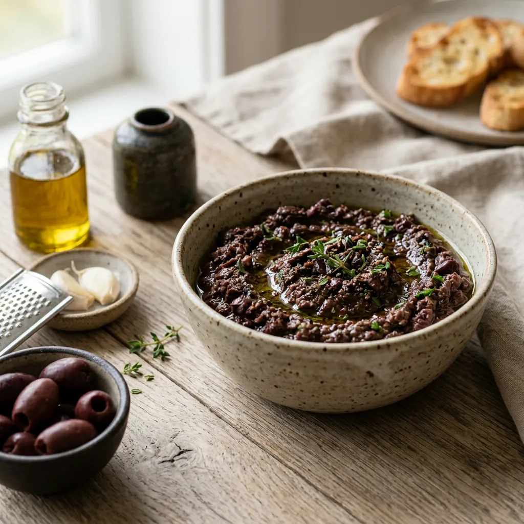 Pasta Elias: Olive Paste Spread With Garlic (Tapenade)