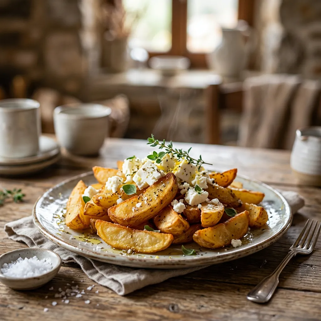Patates Tiganites: Greek Fried Potatoes Recipe