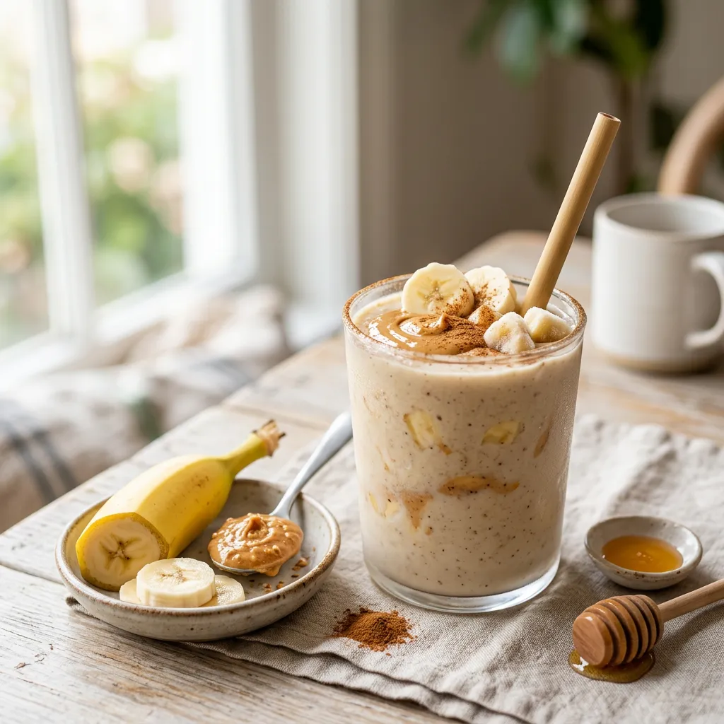 Peanut Banana Cinnamon Smoothie