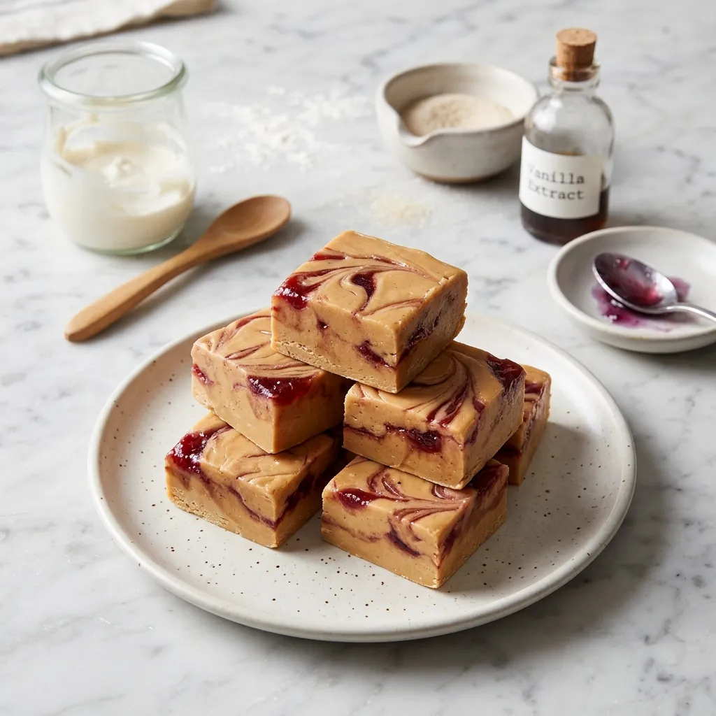 Peanut Butter and Jelly Fudge