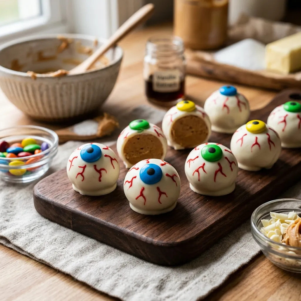 Peanut Butter Halloween Eyeballs