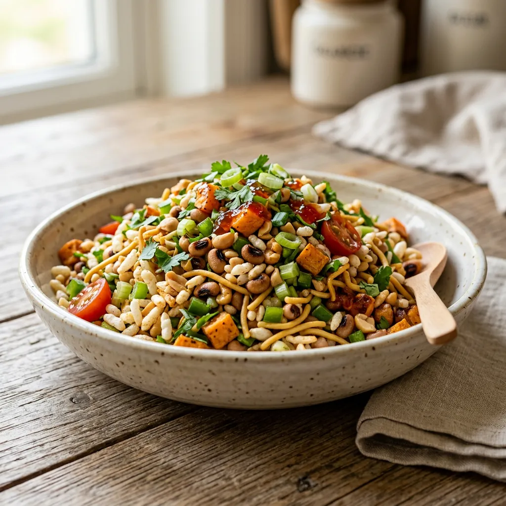 Peanuts and Peas Bhel Puri