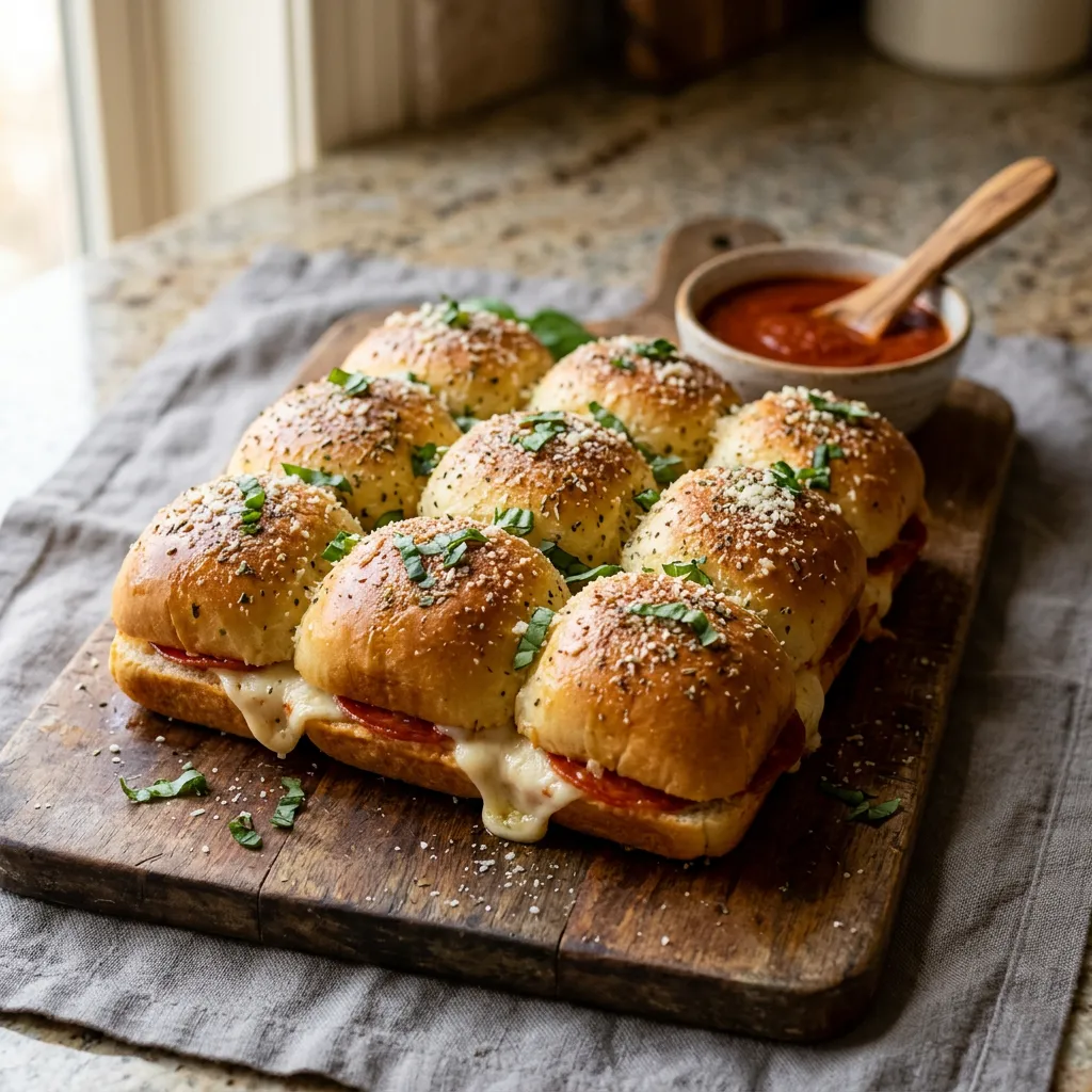 Pepperoni Pizza Sliders