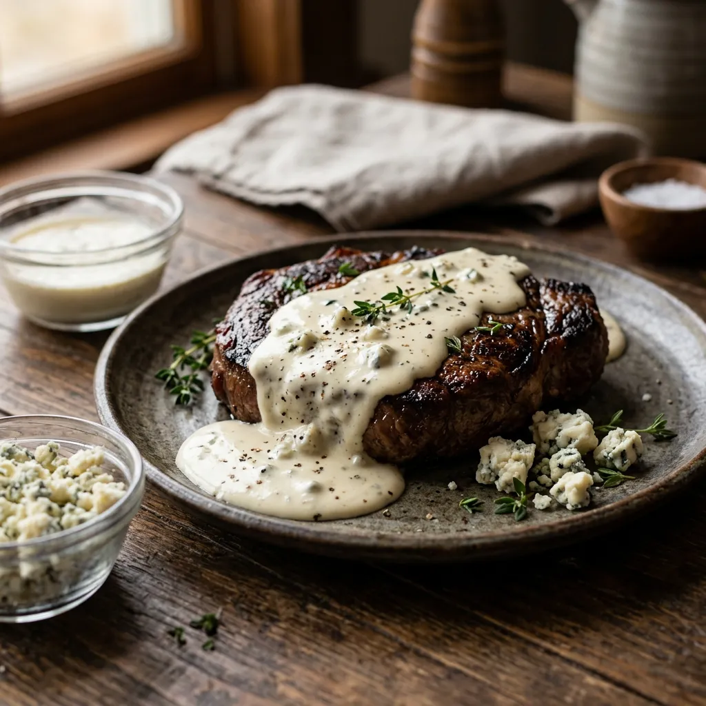 Perfect Blue Cheese Sauce for Steak