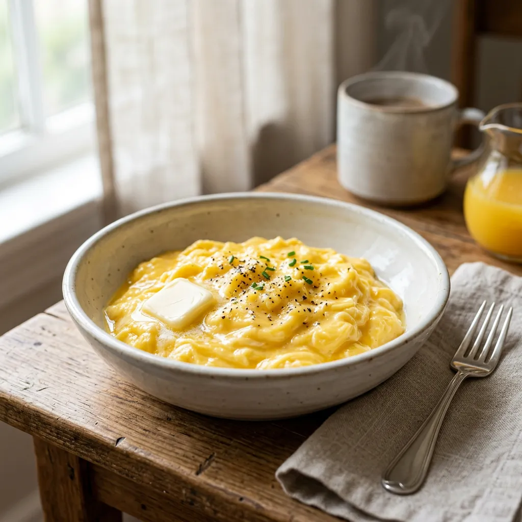 Perfect Buttery Scrambled Eggs